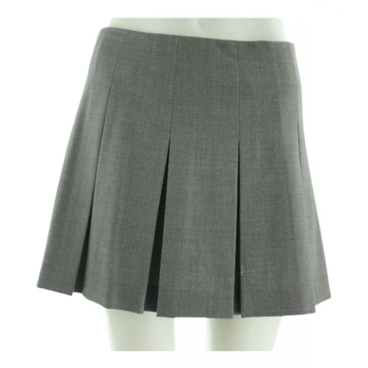 Wool mini skirt Theory Grey size 2 US 